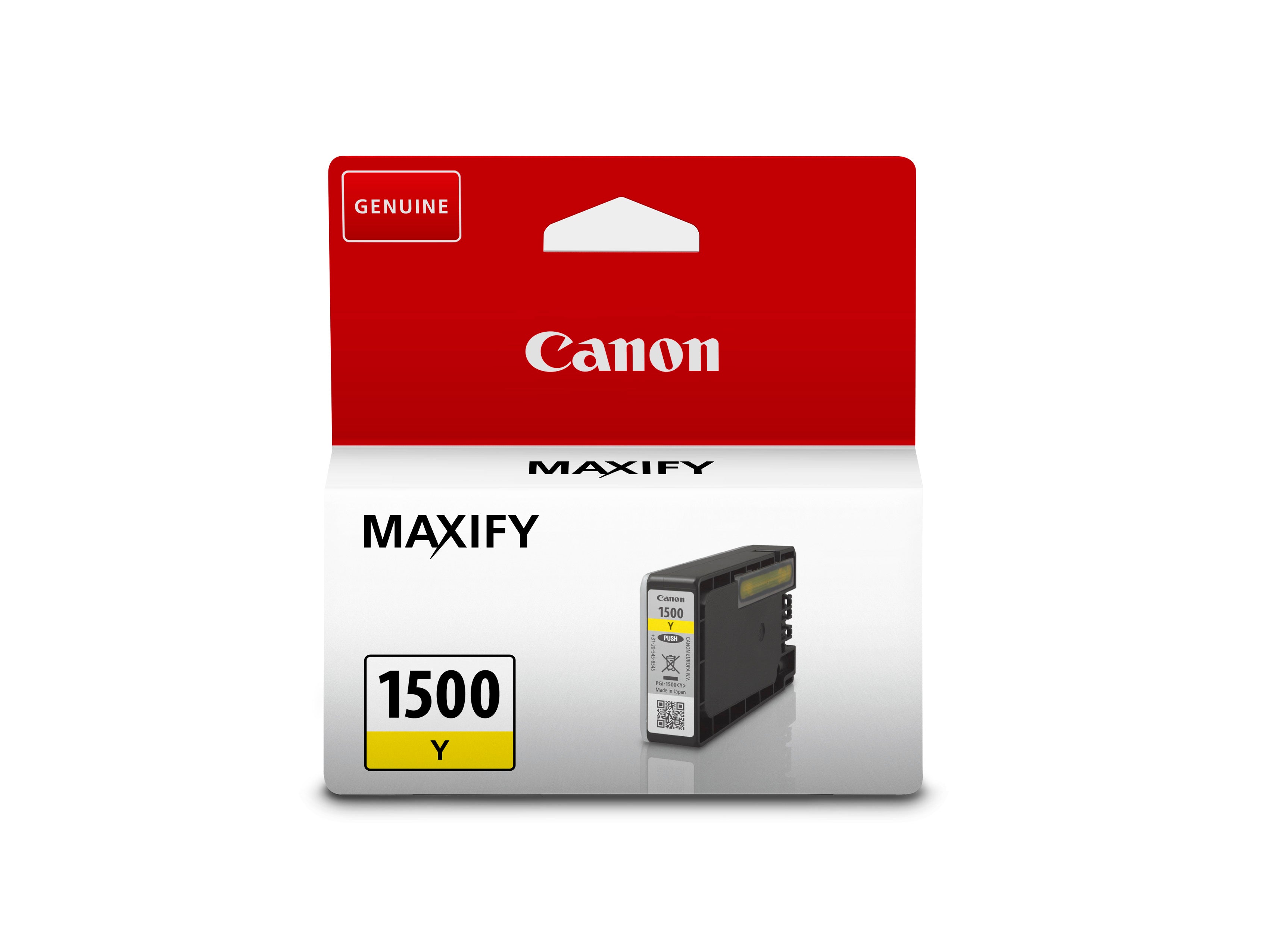 CANON Cartouche d'encre yellow PGI-1500Y MAXIFY MB2050/MB2350 300 p.