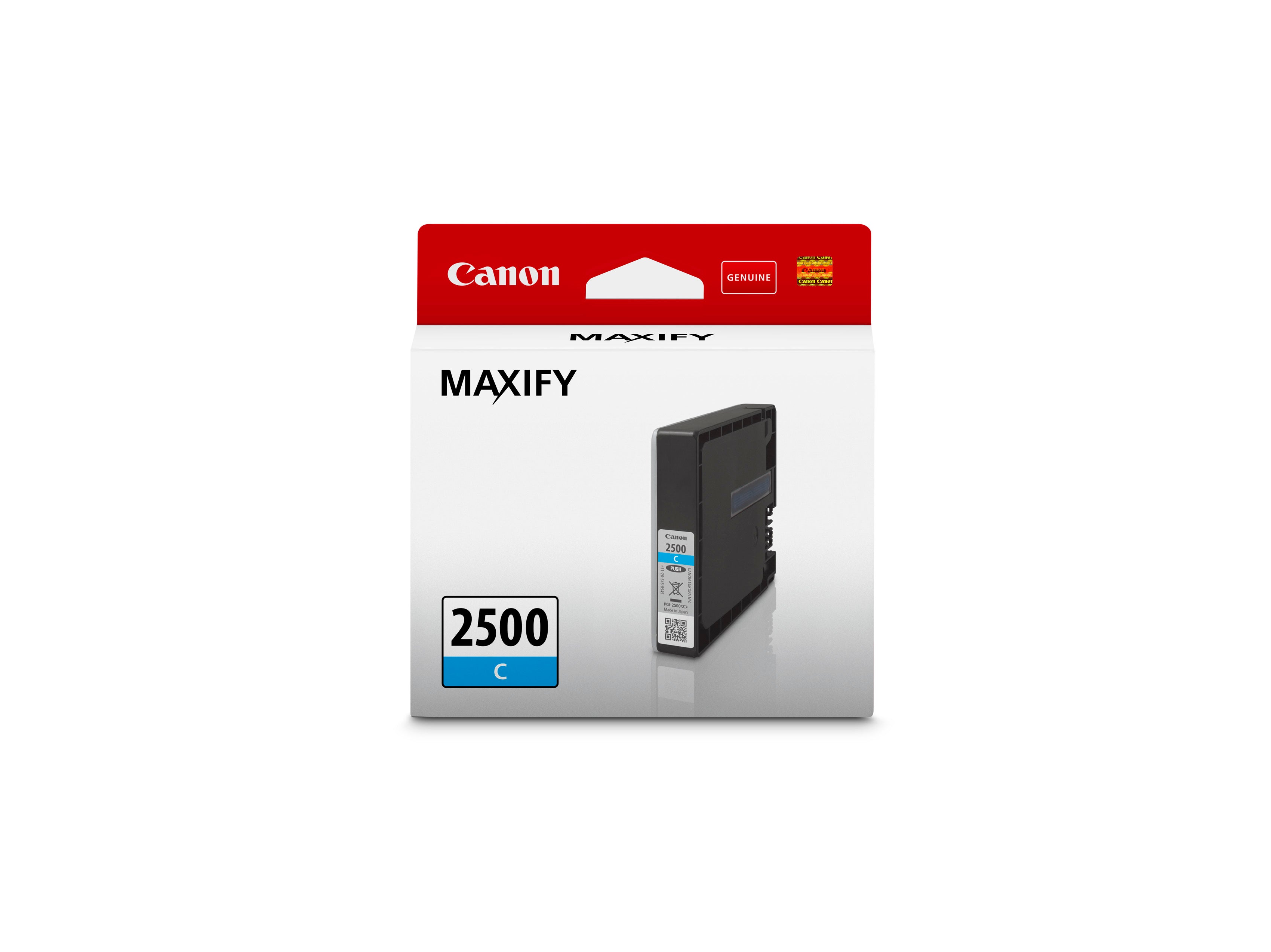 CANON Cartouche d'encre cyan PGI-2500C MAXIFY MB5050/MB5350 700 p.