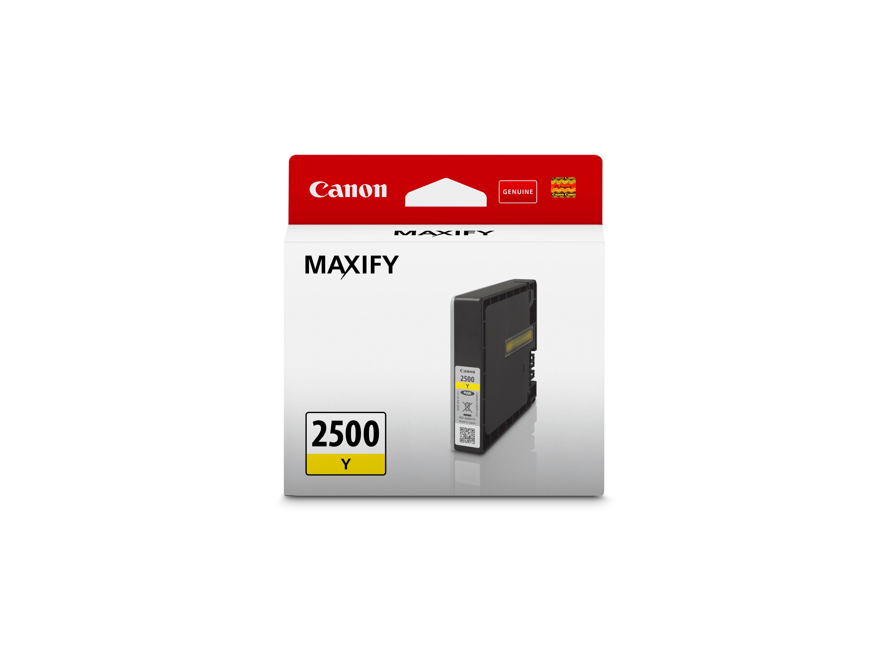 CANON Cartouche d'encre yellow PGI-2500Y MAXIFY MB5050/MB5350 700 p.