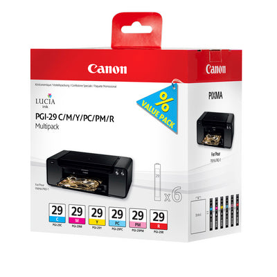 CANON Multipack encre CMY/PC/PM/R PGI-29 Multi PIXMA Pro-1 6x36ml