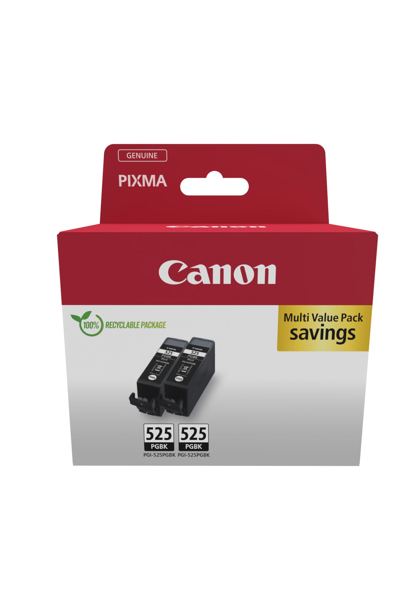 CANON Twin Pack encre 2x19ml noir PGI-525PACK PIXMA iP 4850 2 pièces