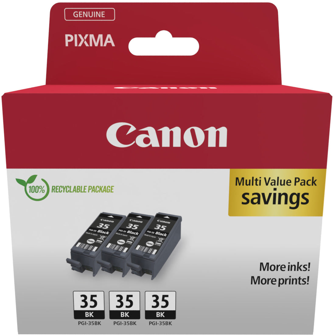 CANON Triple Pack encre noir PGI35BK PIXMA iP100 3x9.3ml