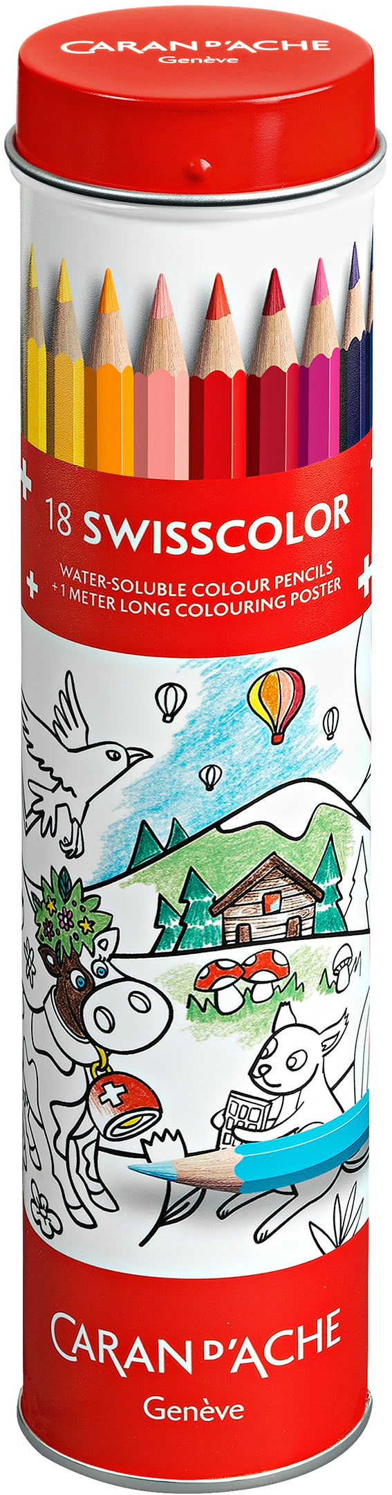 CARAN D'A Crayons de couleur Swisscolor
