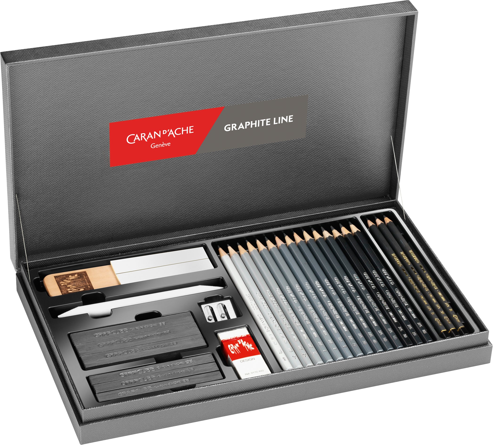CARAN D'A Graphite Line Gift Box Set
