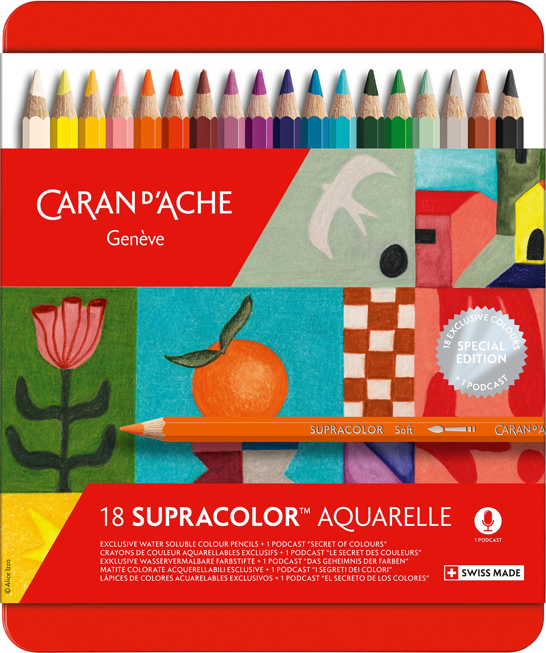 CARAN D'A Crayon coul. Supracolor  3,8mm