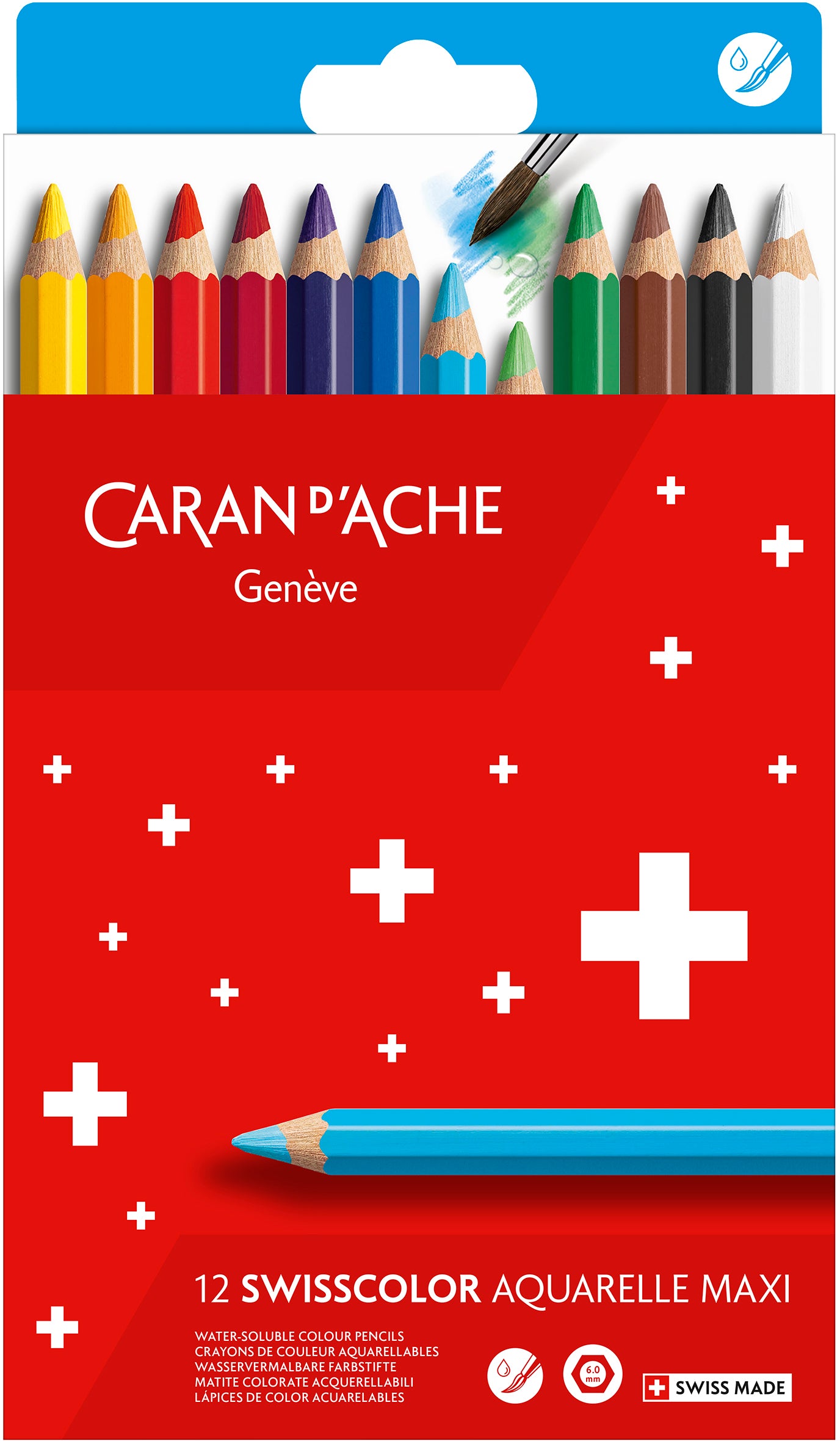 CARAN D'A Crayons couleur Swisscolor