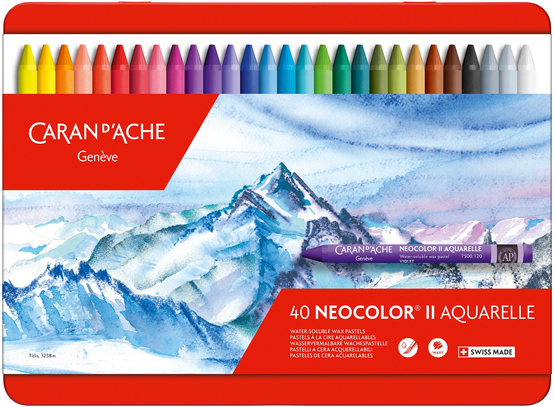 CARAN D'A Crayons de cire Neocolor II