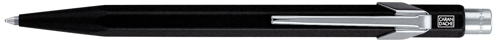 CARAN D'ACHE Stylo à bille 849 Metall 849.009 noir, refill., écriture bleu