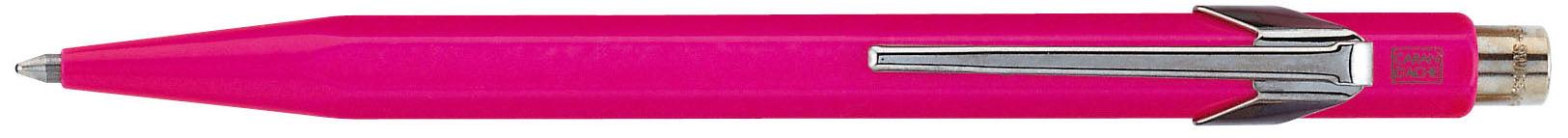 CARAN D'ACHE Stylo à bille 849 Metall 849.090 rose, refill, écrit. bleu