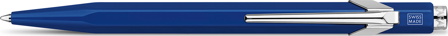 CARAN D'ACHE Stylo à bille 849 Metall 849.160 bleu, refill., écriture bleu