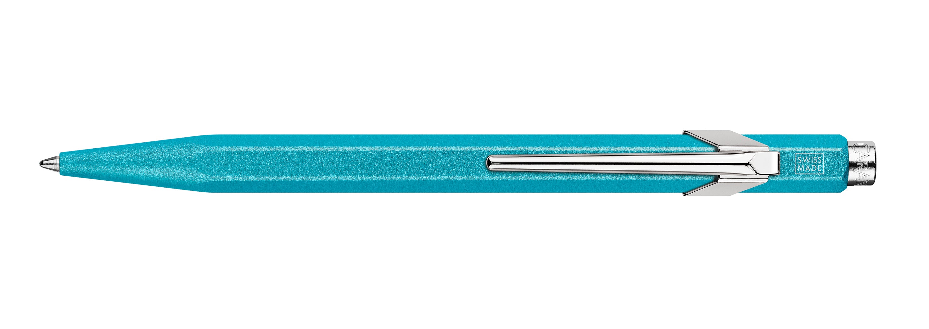 CARAN D'ACHE Stylo à bille 849 Colormat-X 849.181 turquoise bleu