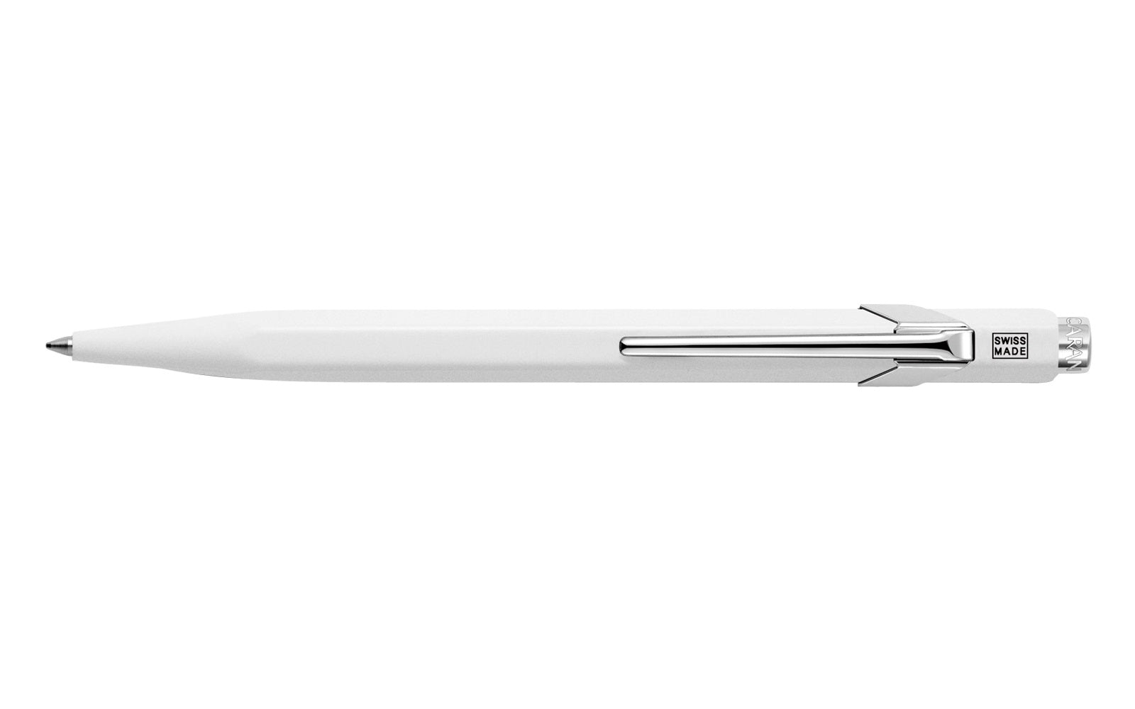 CARAN D'ACHE Stylo à bille 849 Pop Line 849.502 blanc mat, avec boite métal