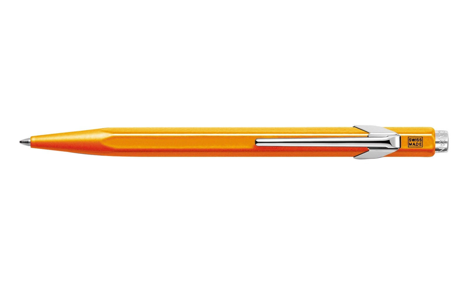 CARAN D'ACHE Stylo à bille 849 Pop Line 849.530 orange fluo, avec boite métal