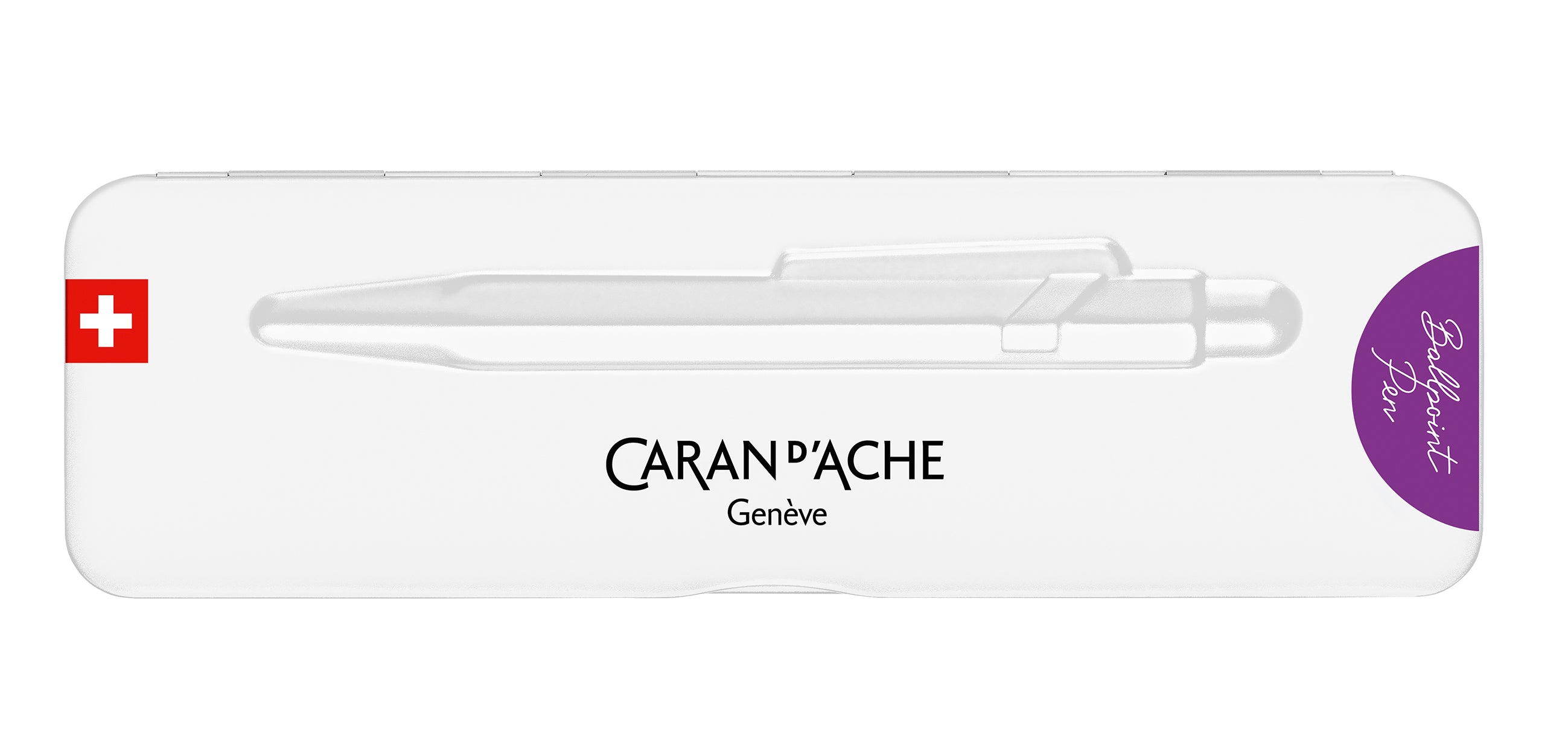 CARAN D'ACHE Stylo à bille 849 Colormat-X 849.605 violet, Slimpack