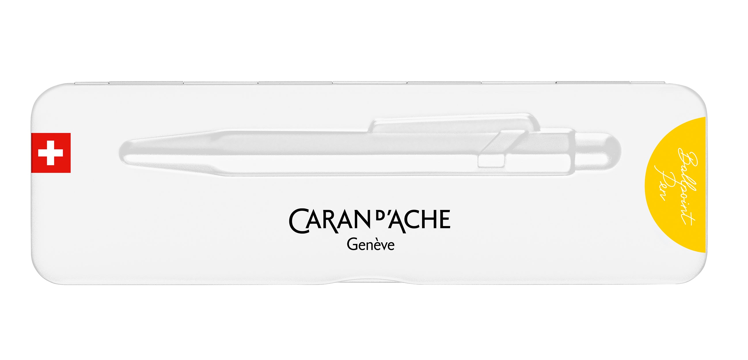 CARAN D'ACHE Stylo à bille 849 Colormat-X 849.743 jaune, Slimpack