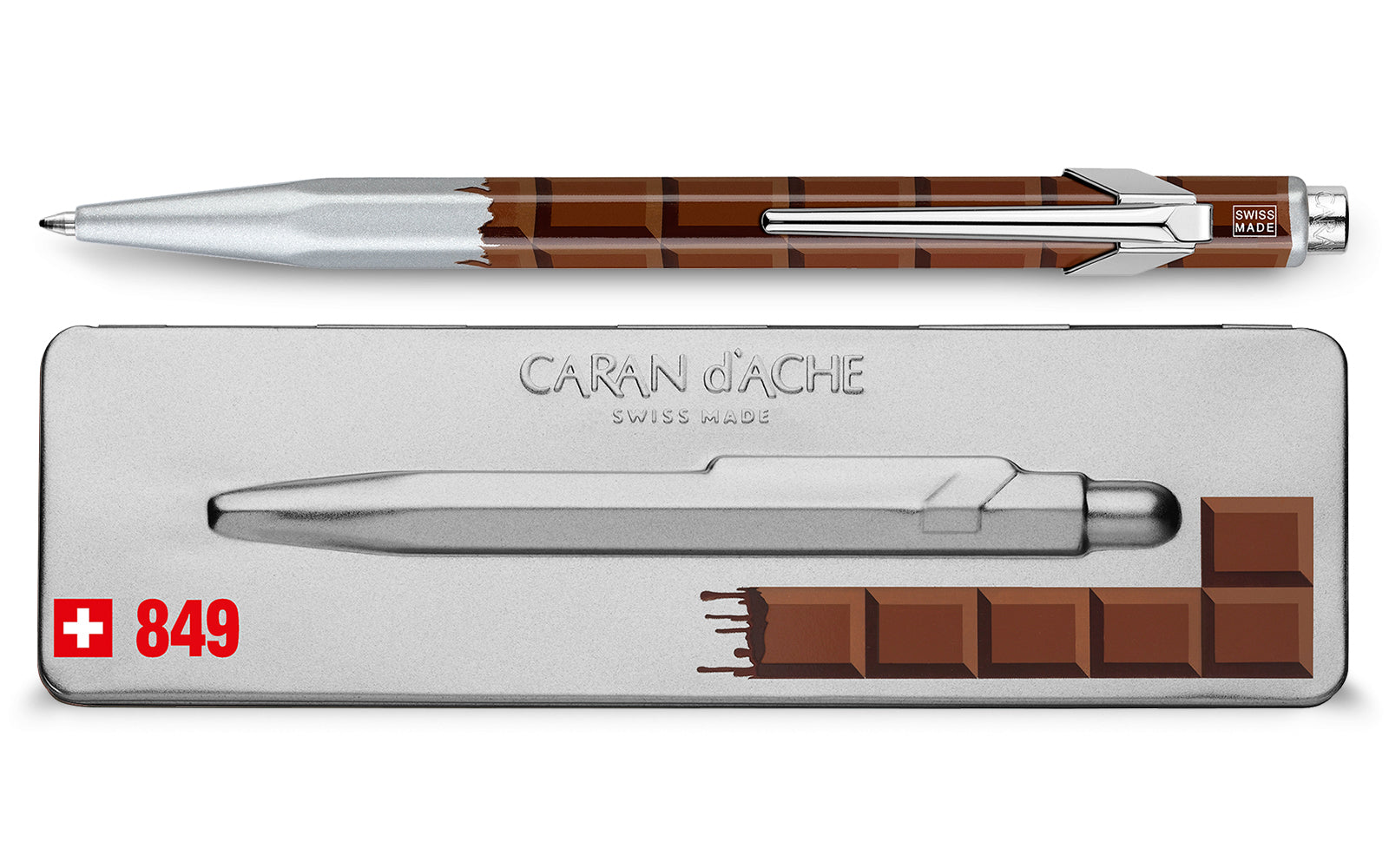 CARAN D'ACHE Stylo à bille 849 849.752 chocolat étui