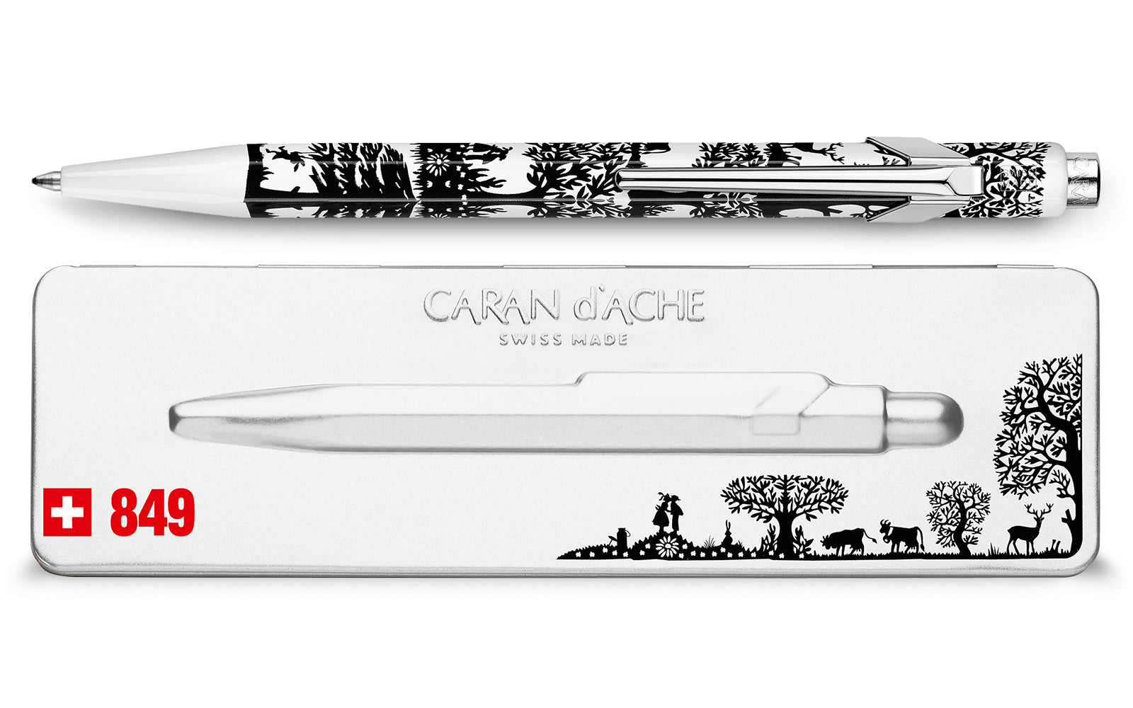 CARAN D'ACHE Stylo à bille 849 849.754 silhouette étui