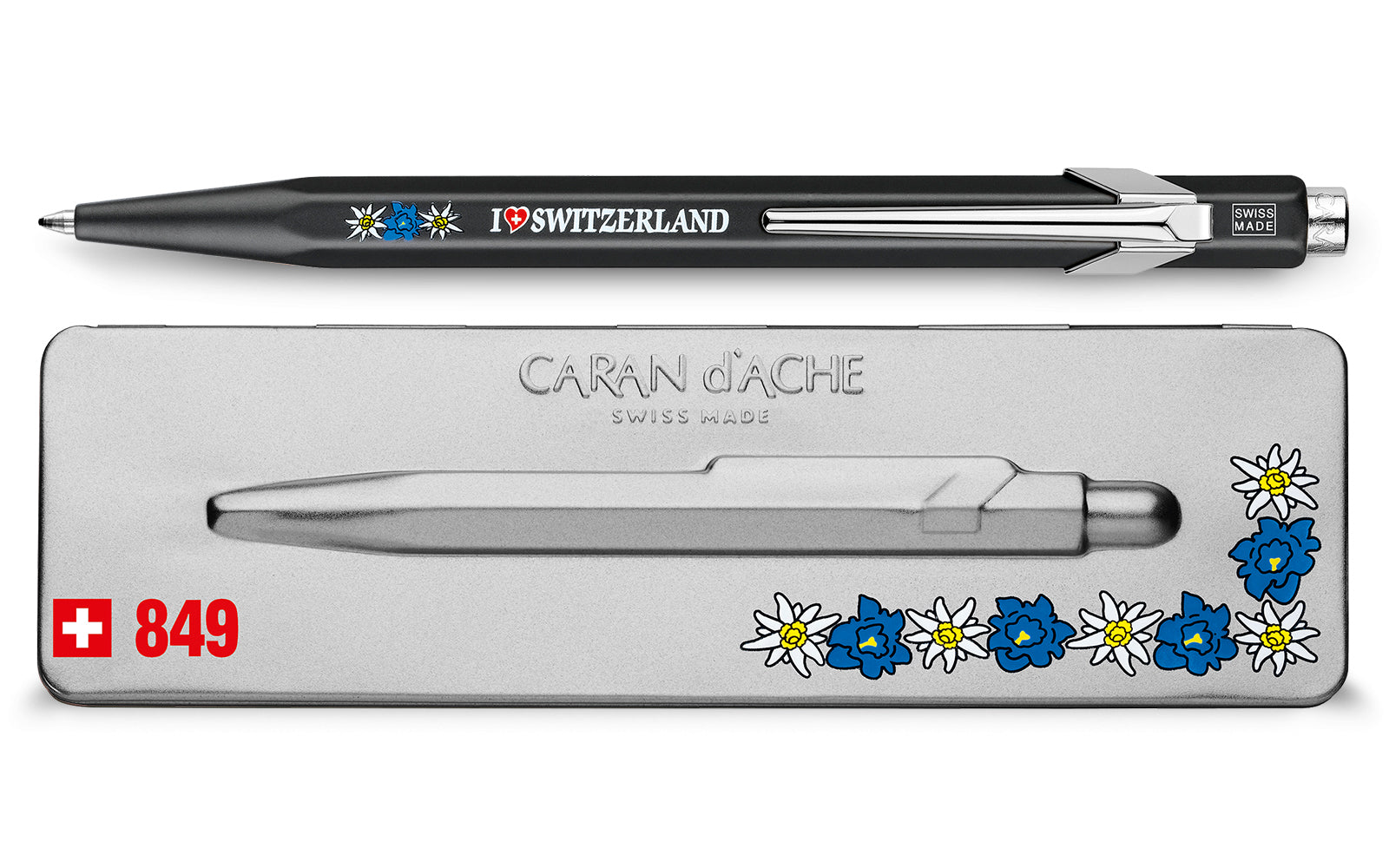 CARAN D'ACHE Stylo à bille 849 Edelweiss 849.769 étui