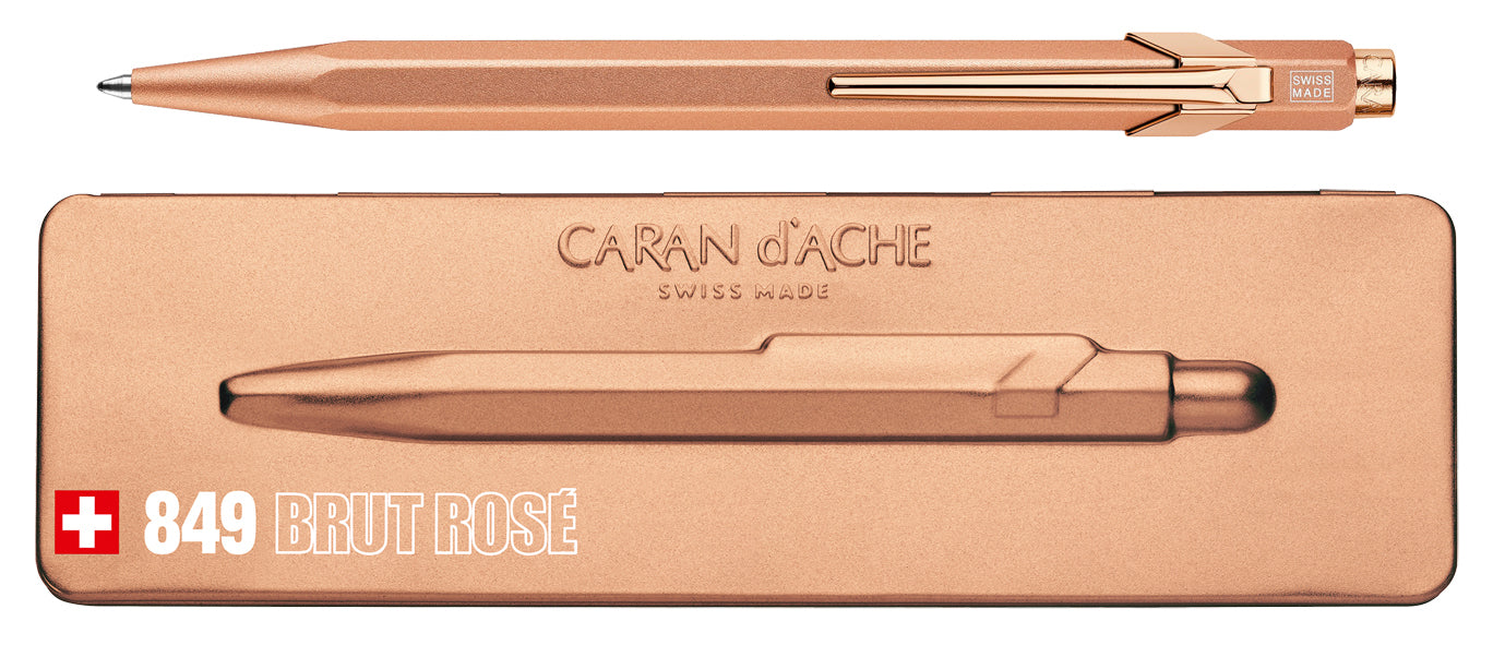 CARAN D'ACHE Stylo à bille 849 mit Etui 849.997 brut rosé