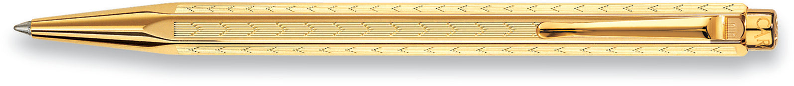 CARAN D'ACHE Stylo à bille 898.208 or Ecridor Chevron