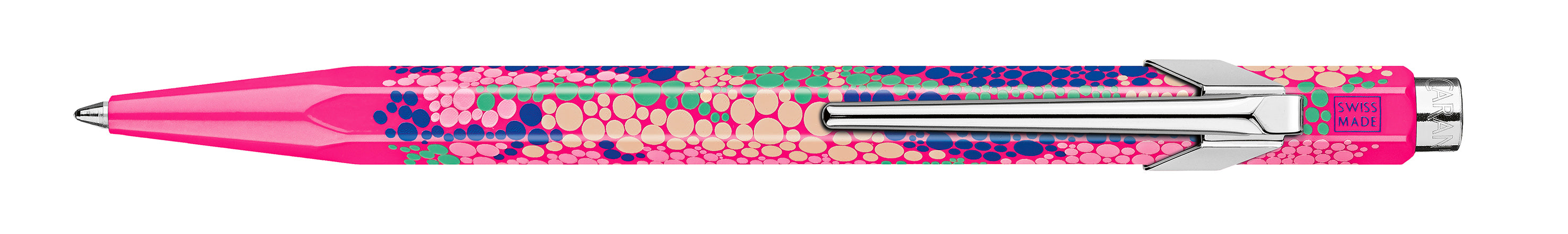 CARAN D'ACHE Stylo à bille 849 GERMANIER NM0849.016 rose fluo, avec boîte métal