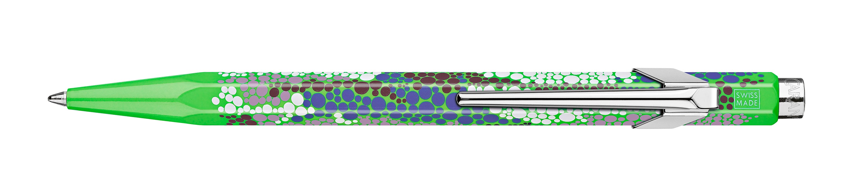 CARAN D'ACHE Stylo à bille 849 GERMANIER NM0849.116 vert fluo, avec boîte métal