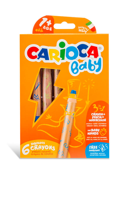 CARIOCA   Crayons de cire    Baby 3 in 1