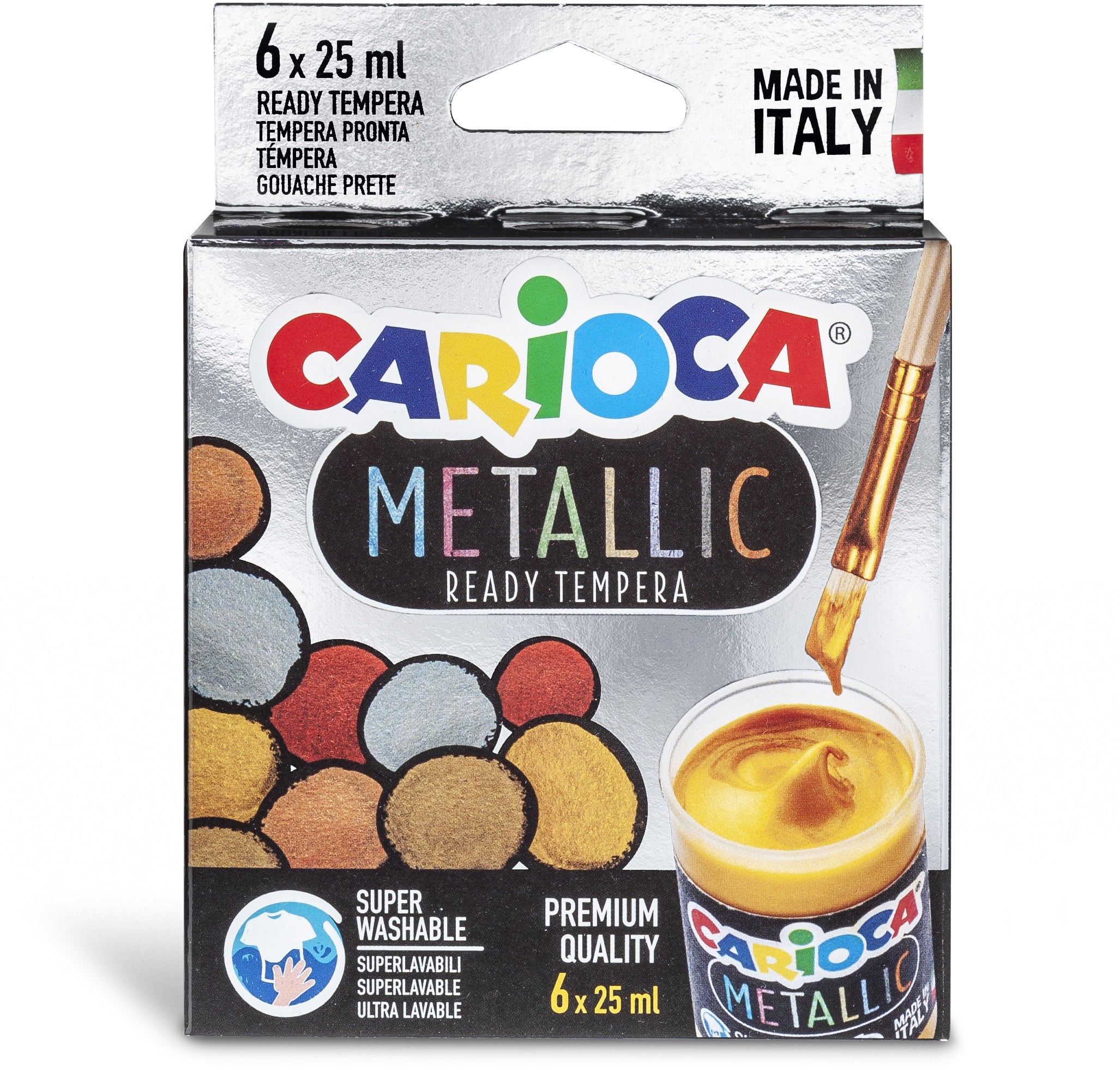 CARIOCA   Tempera        Metallic 6x25ml