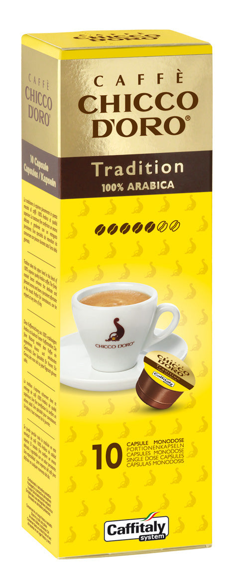 CHICCO D'ORO Café Caffitaly 802000 Tradition Arabica 10 pcs.