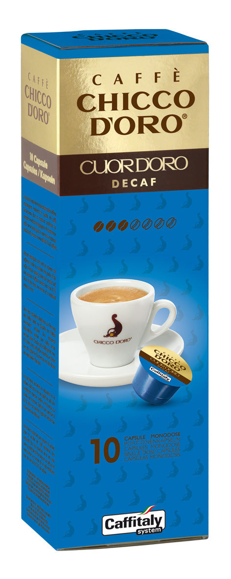 CHICCO D'ORO Café Caffitaly 802284 Cuor d'Oro Decaf 10 pcs.