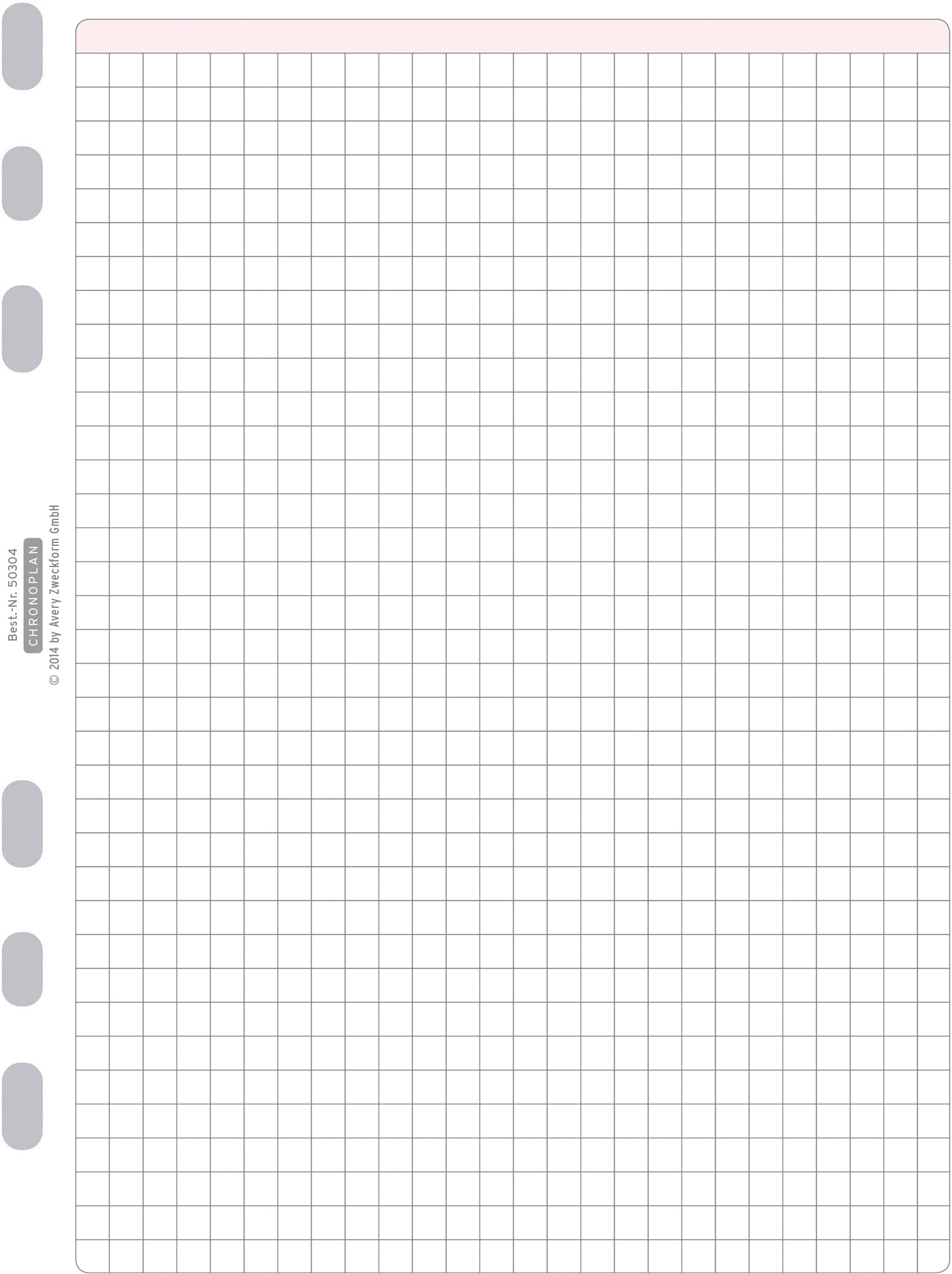CHRONOPLA feuille quadrillé
