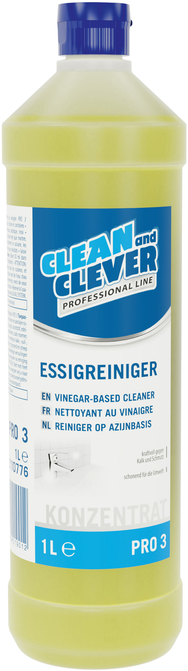 CLEAN AND CLEVER Nettoyant au vinaigre PRO3 1lt 26542 PRO3