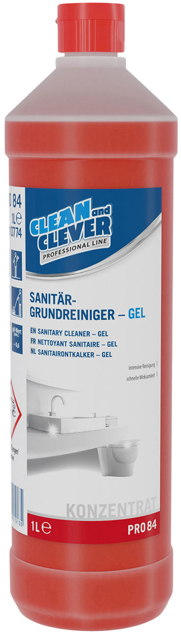 CLEAN AND CLEVER Nettoyant sanitaire 1lt 37595 PRO84