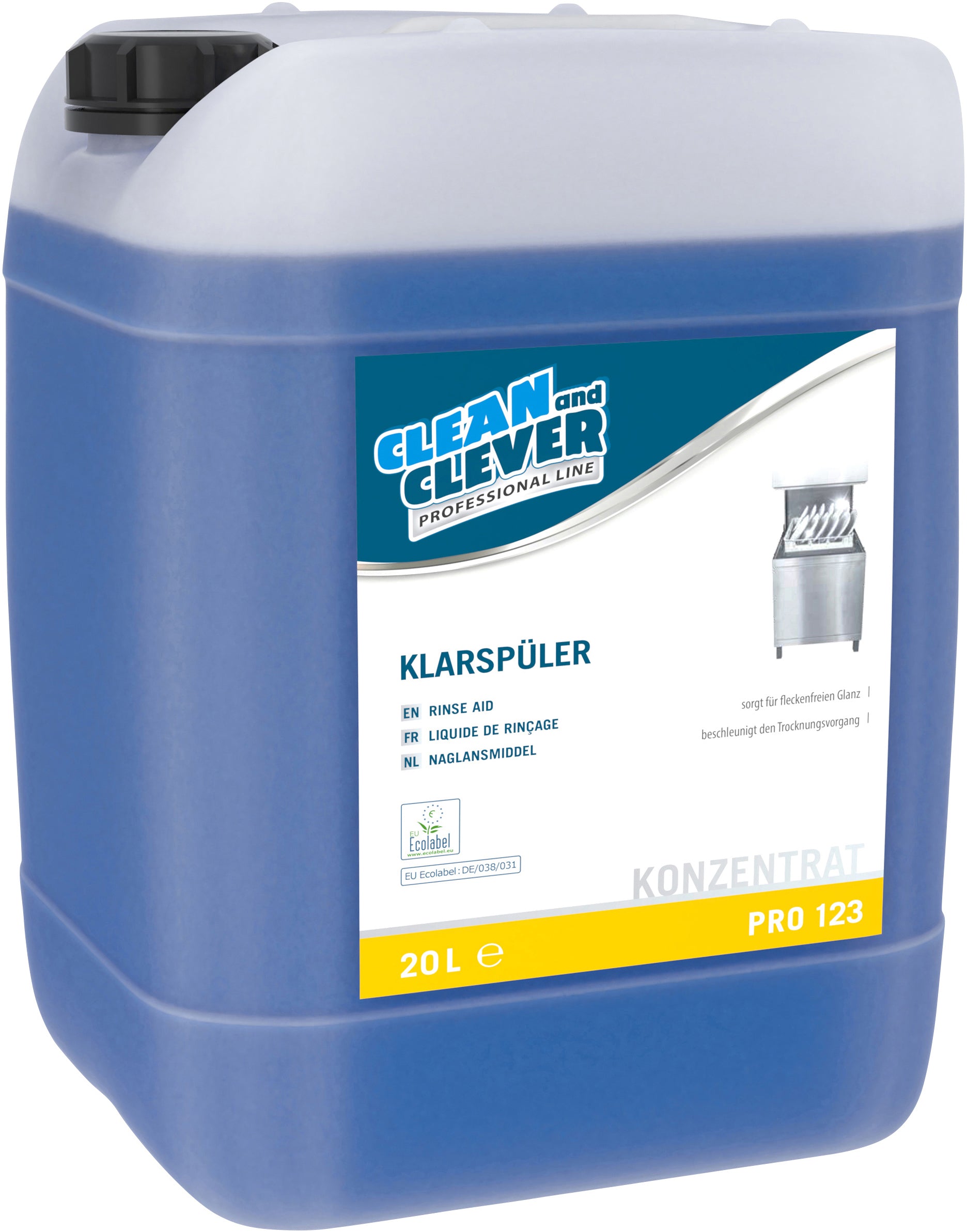 CLEAN AND CLEVER Produit rinçage sauer 20lt 37648 PRO123 concentré
