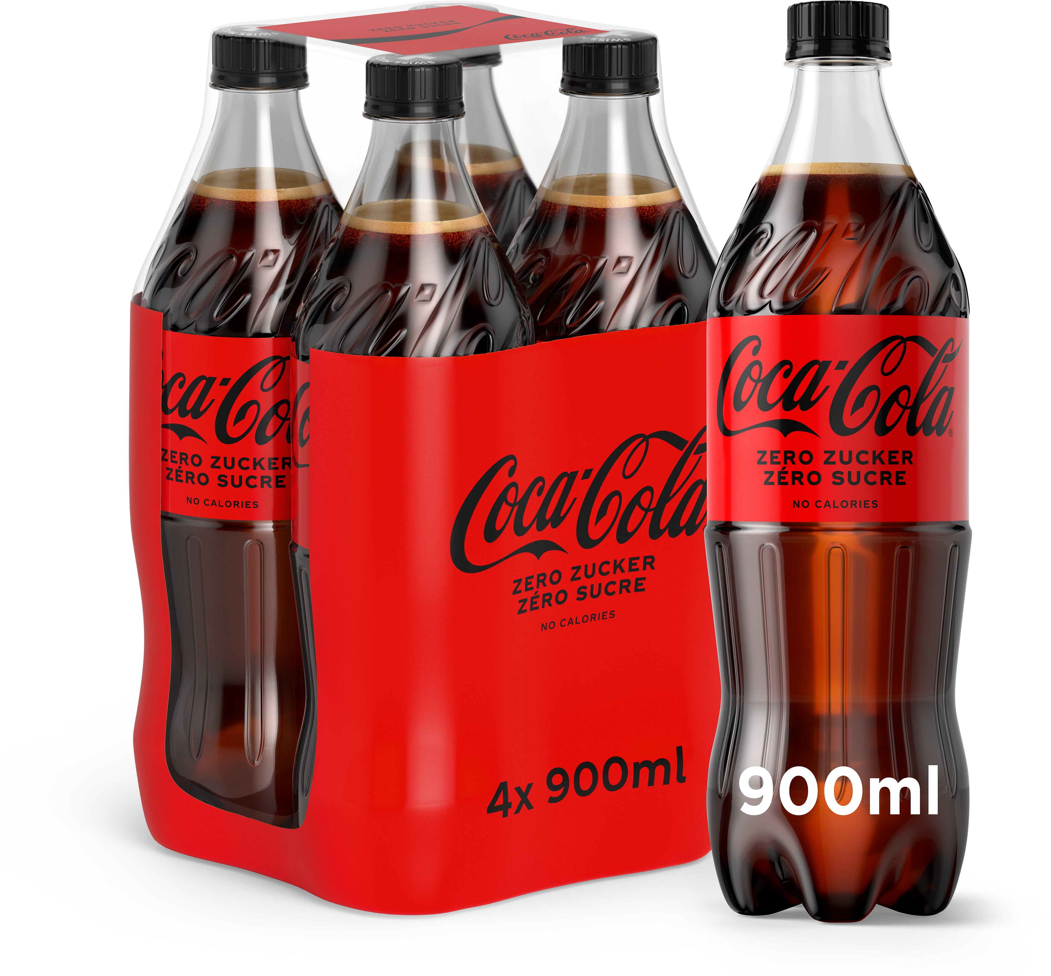 COCA COLA Zero 2456801 90cl, 4 pcs.