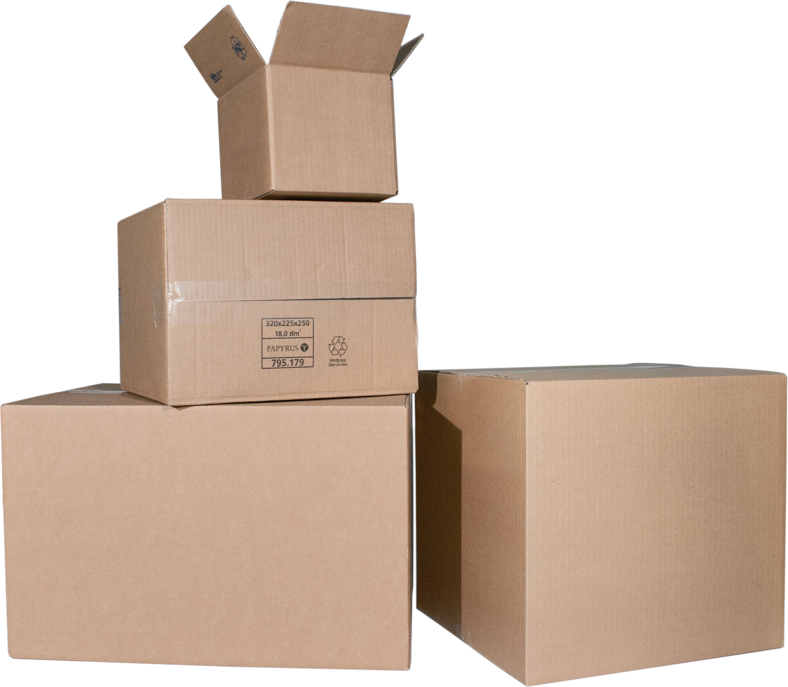 COLOMPAC Box 0201 brun 3mm 2022136 285x190x95mm 25 pcs.