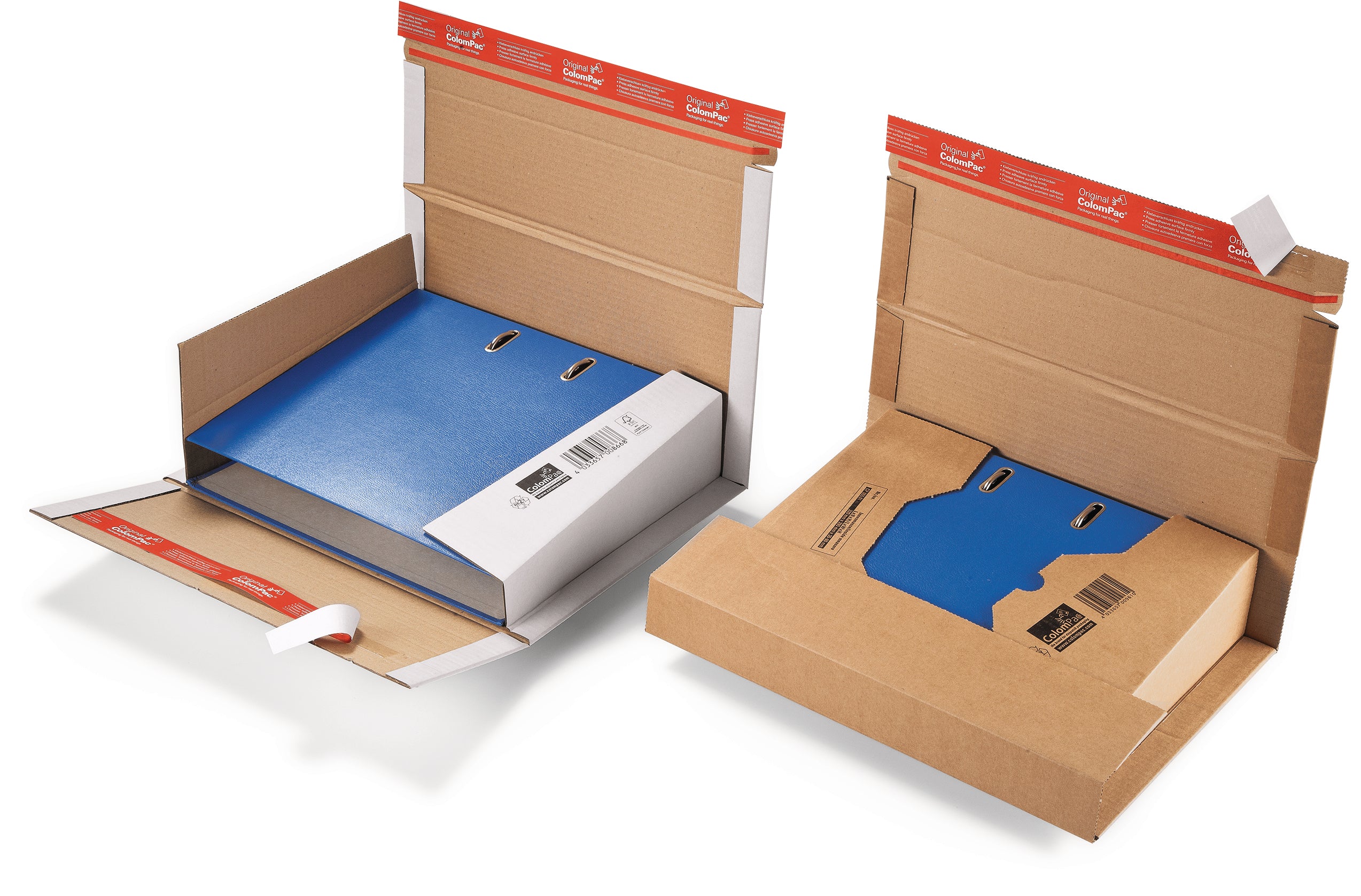 COLOMPAC Carton classeur A4 2053498 158g, brun, adhésif 20 pcs