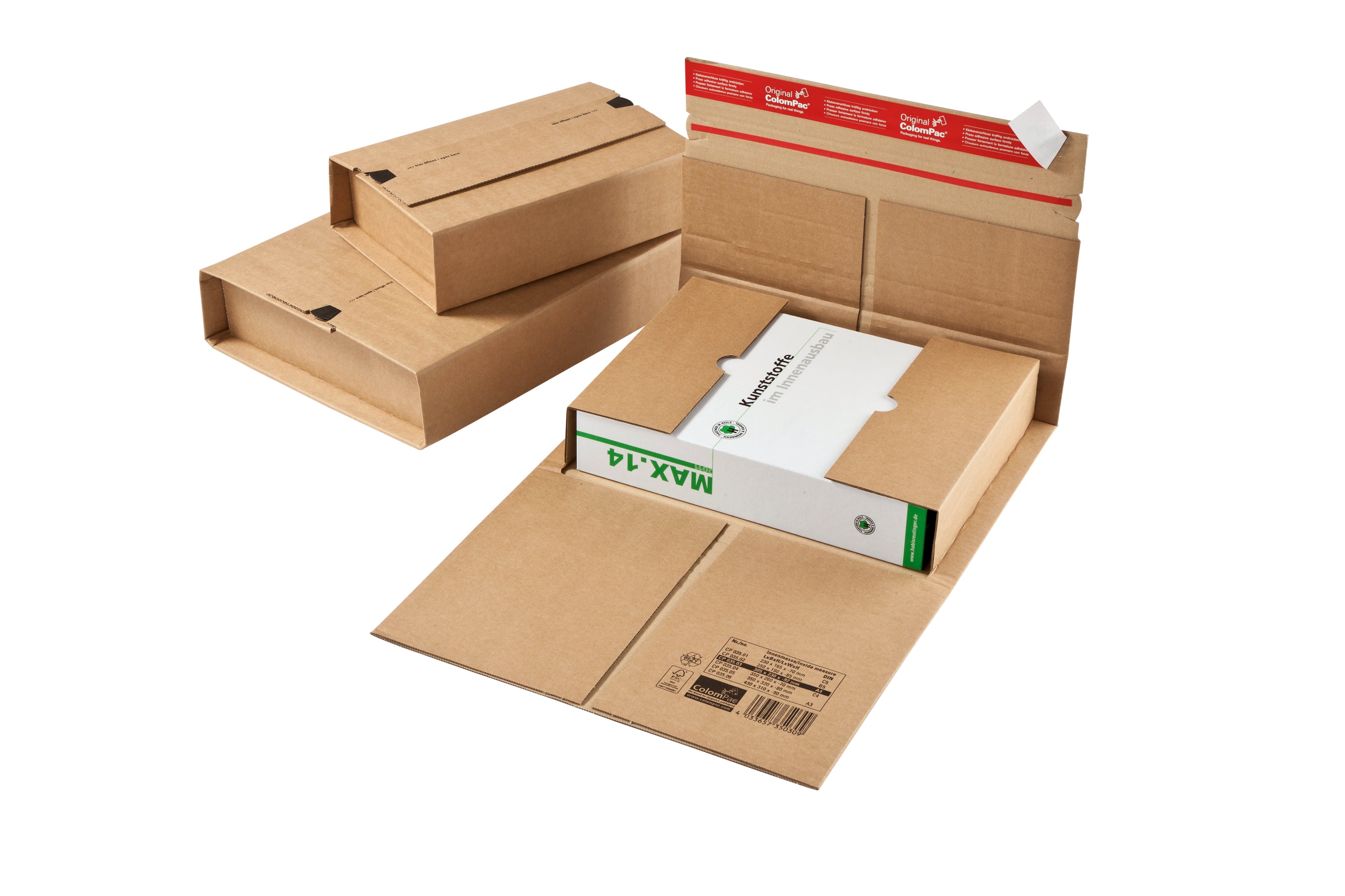 COLOMPAC Emballage univ. B5 2053513 250x190x85mm brun 20 pcs.