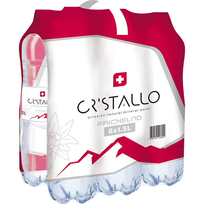 CRISTALLO rouge, gazéifié, Pet 2080 150 cl, 6 pcs.