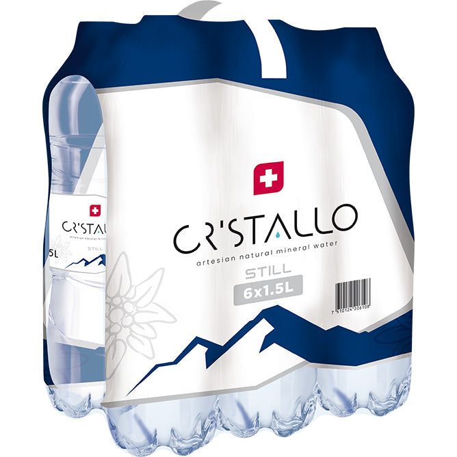 CRISTALLO bleu, non gazéifié, Pet 2086 150 cl, 6 pcs.