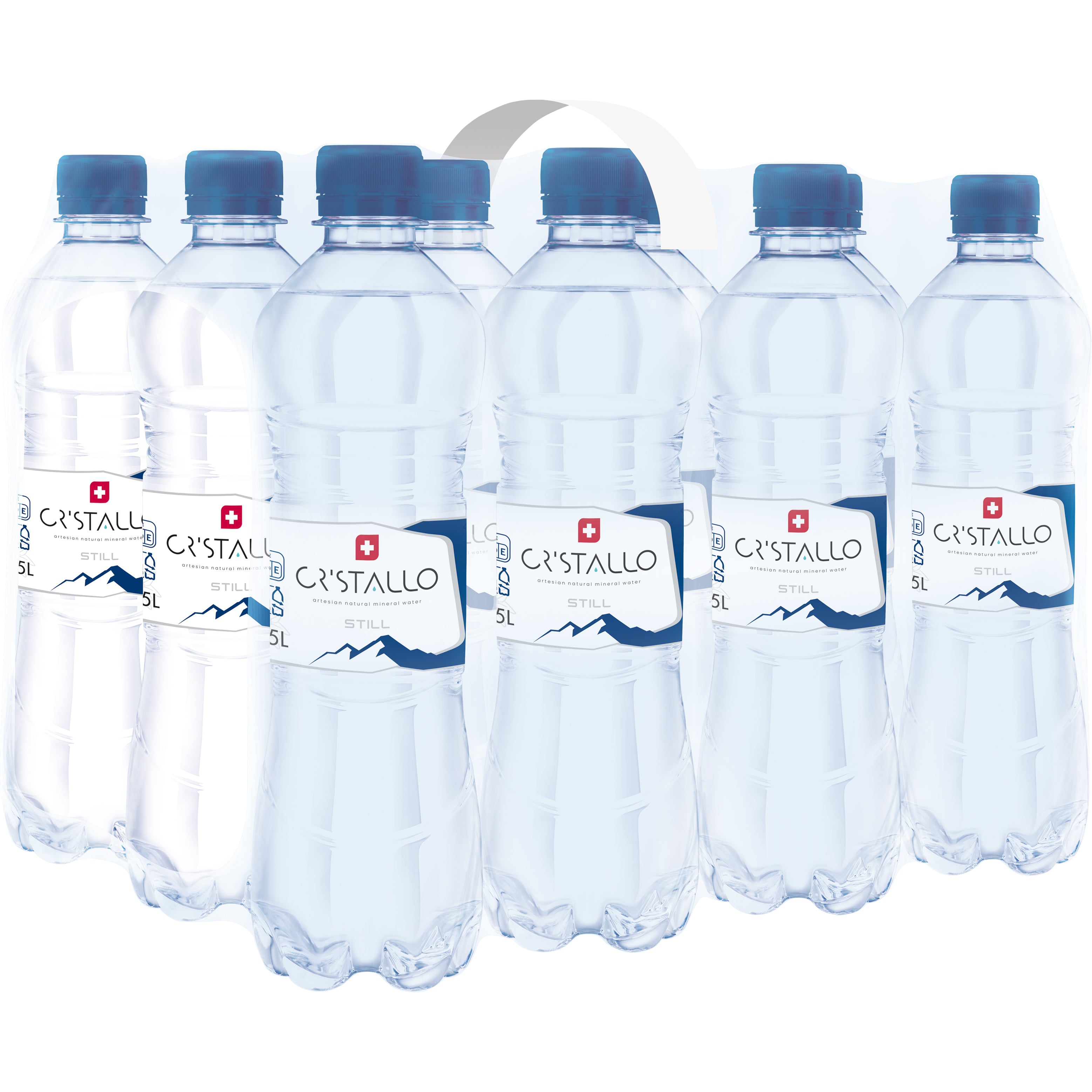 CRISTALLO bleu, non gazéifié, Pet 683770 50 cl, 12 pcs.