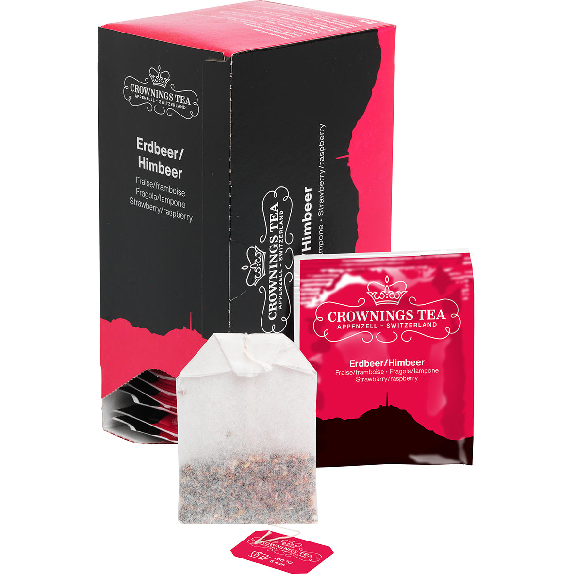 CROWNING'S Fraise/Framboise 101255 Sachets 2.5g, 25 pcs.