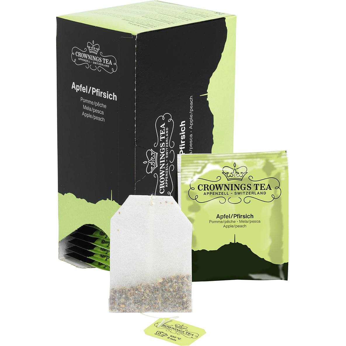 CROWNING'S Pomme/Pêche 101295 Sachets 2.5g, 25 pcs.