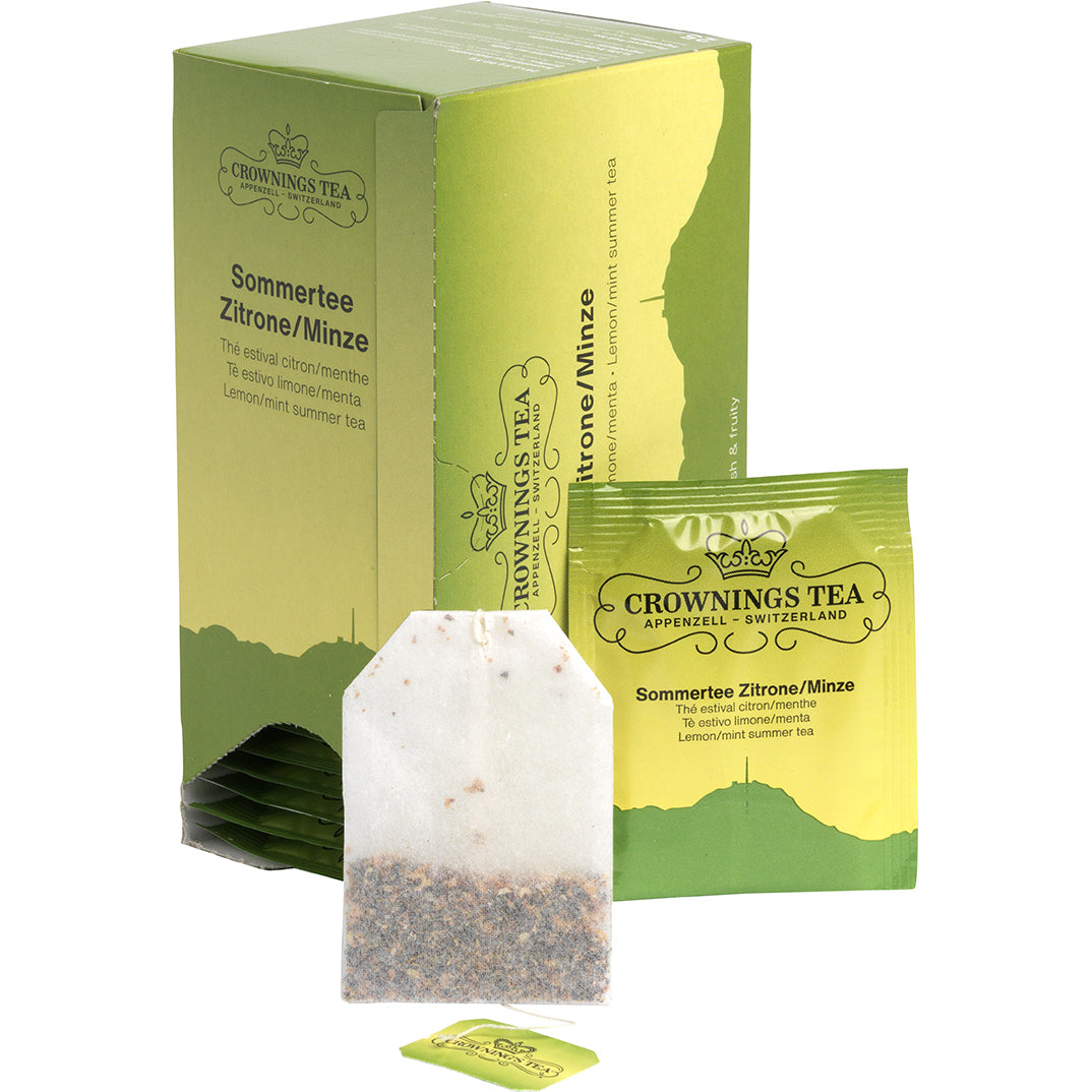 CROWNING'S Thé d'été Citron/Menthe 104129 Sachets 2.5g, 25 pcs.