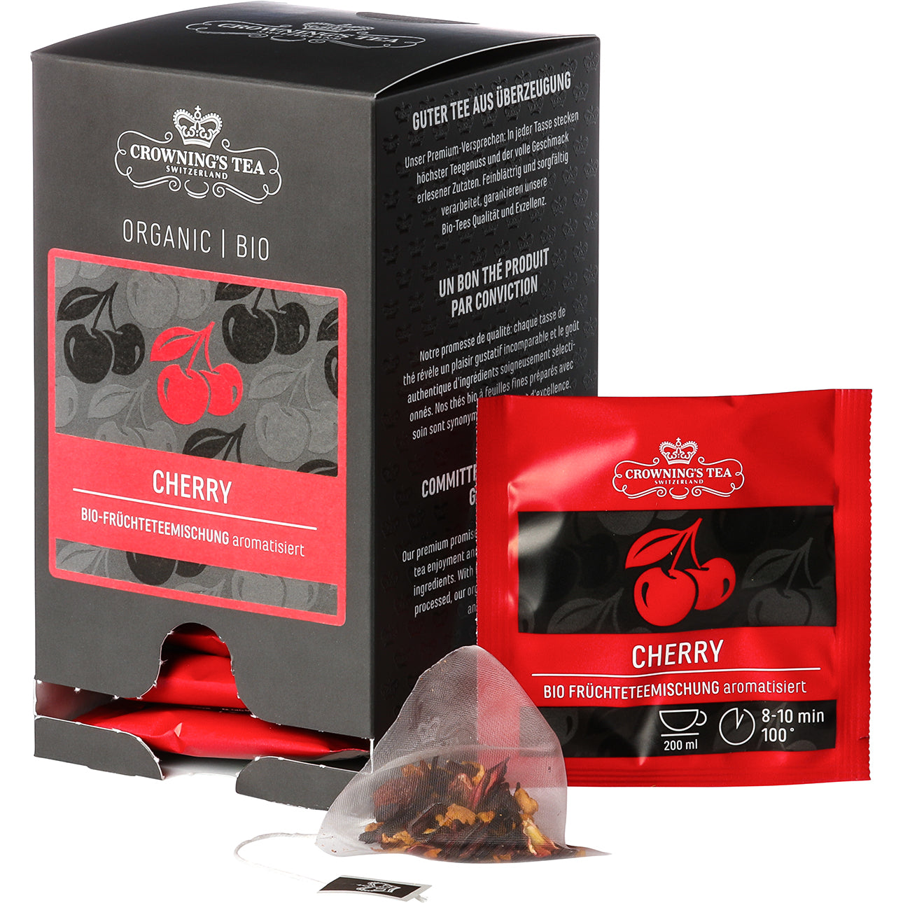 CROWNING'S Bio Cherry 105544 Pyramide 2.5 g, 15 pcs.
