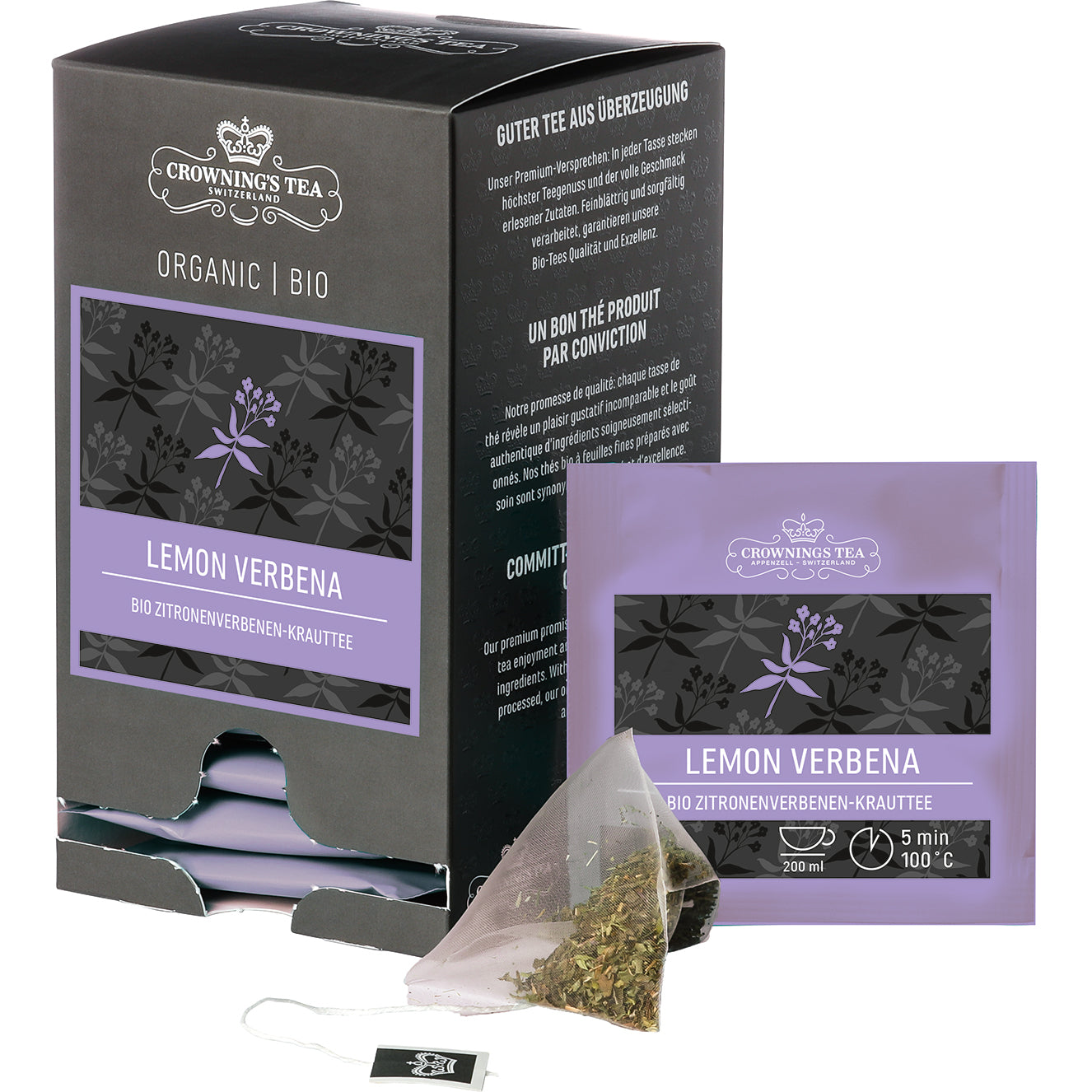 CROWNING'S Bio Lemon Verbena 106495 Pyramide 2g, 15 pcs.