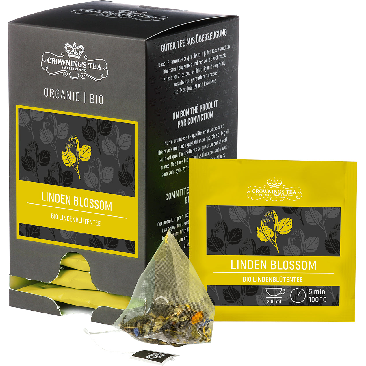 CROWNING'S Bio Linden Blossom 106496 Pyramide 2g, 15 pcs.