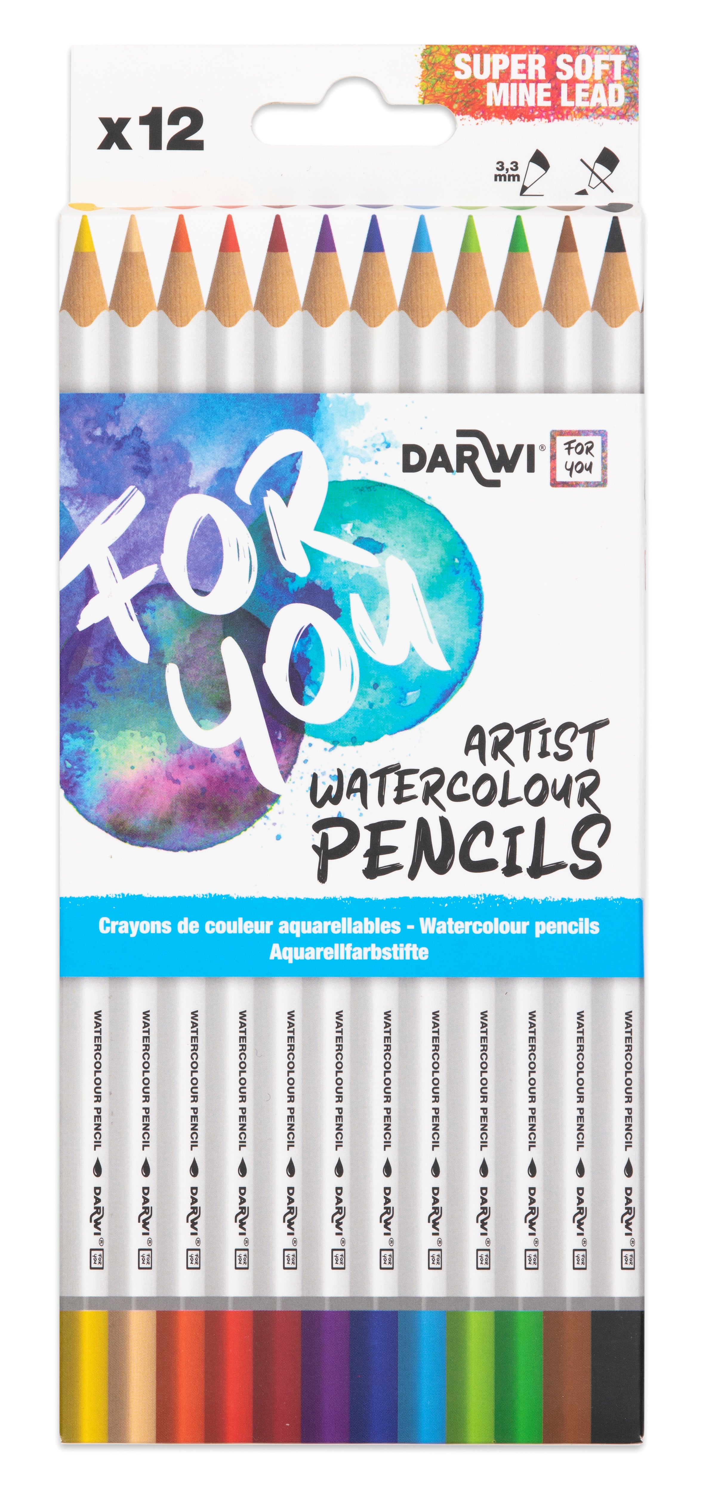 DARWI FY  Crayons d'aquarelle