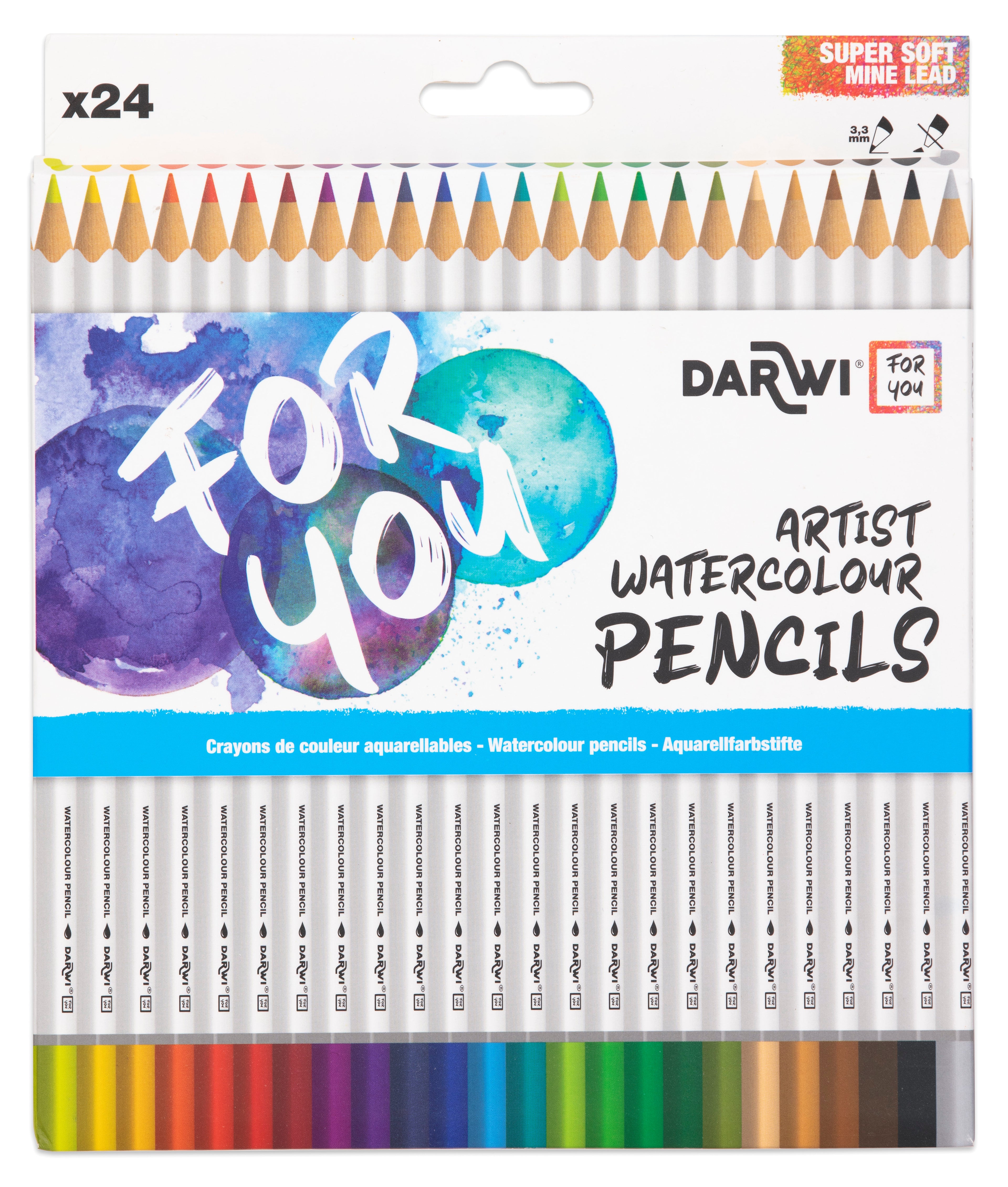 DARWI FY  Crayons d'aquarelle