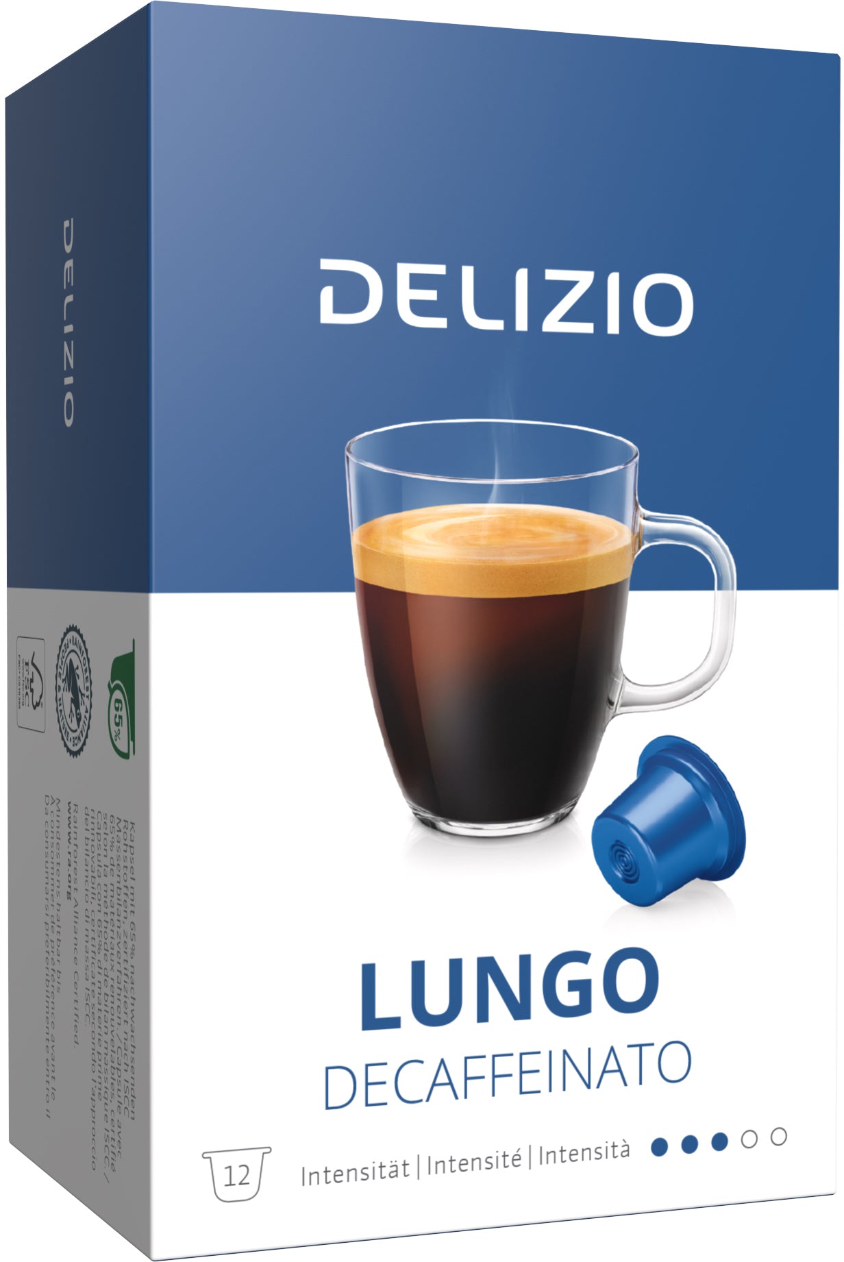 DELIZIO Caps 2001097 Lungo Decaffeinato 12 pcs.